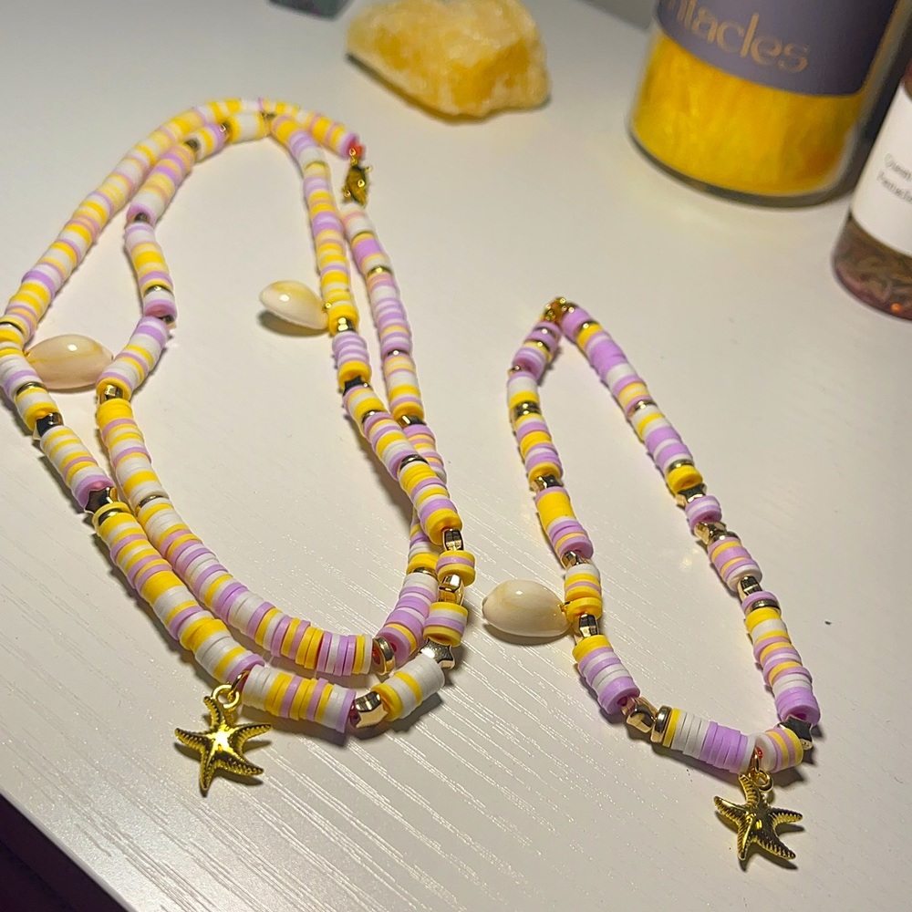 Summer ☀️ waistbeads and anklet set.